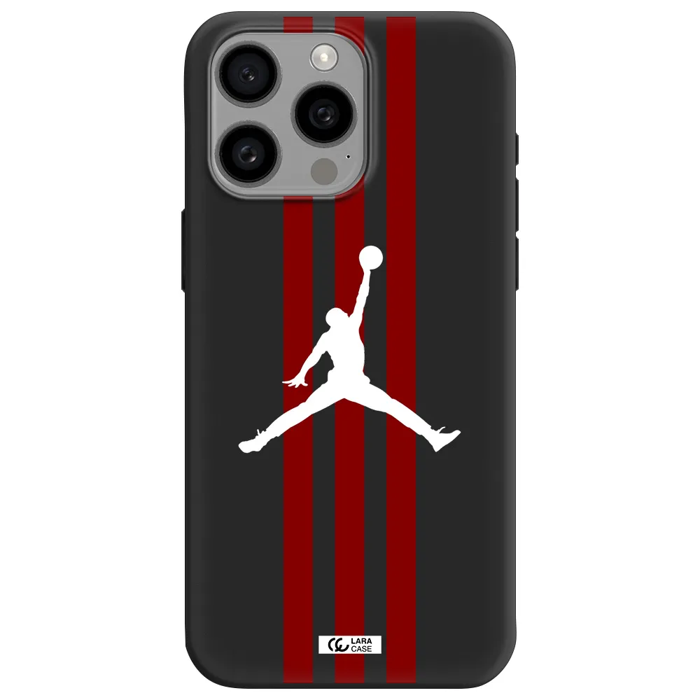 Jordan Icon Apple Iphone 15 Pro max Silicone black Case