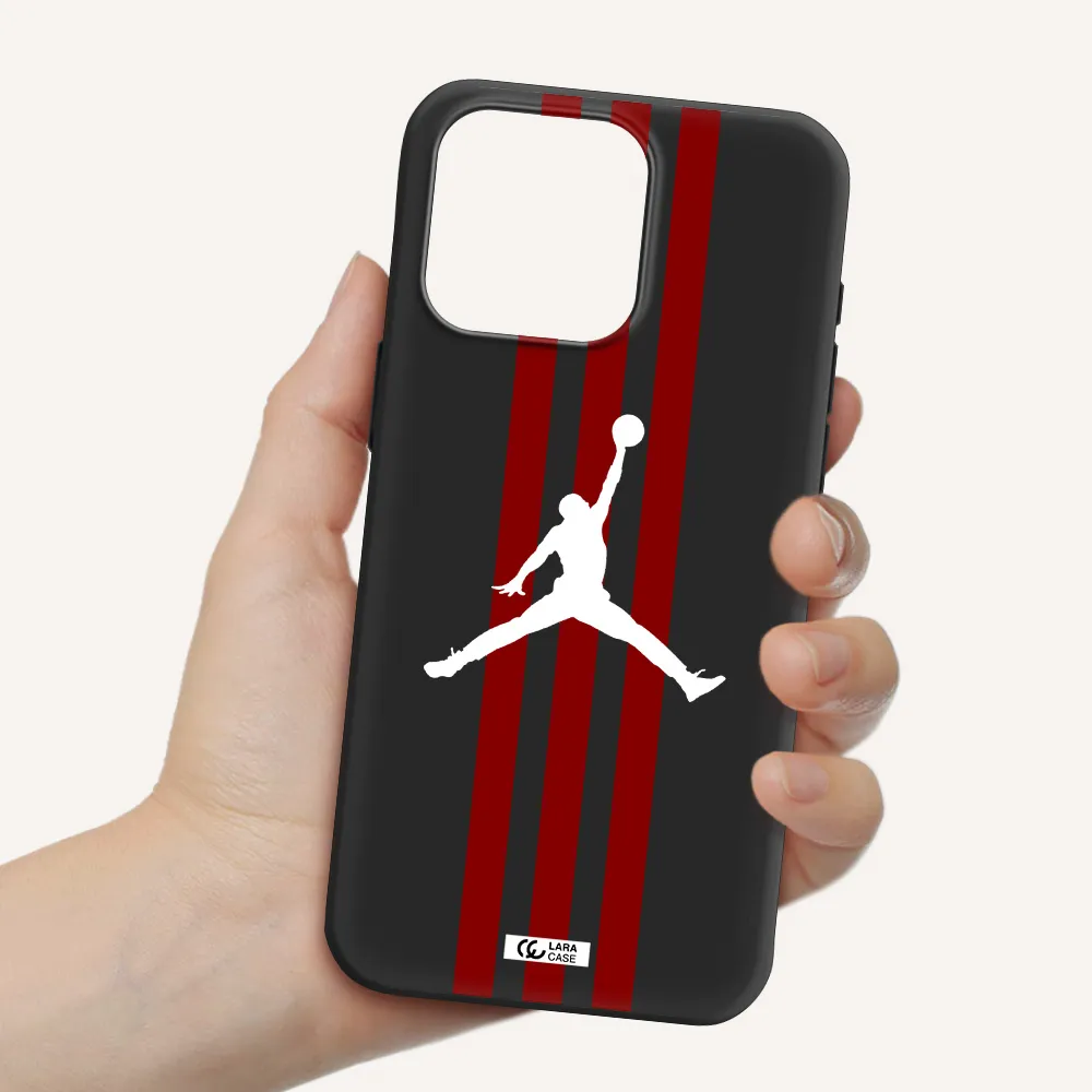 Jordan Icon Apple Iphone 15 Pro max Silicone black Case