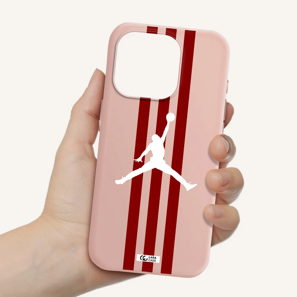 Jordan Icon Apple Iphone 15 Pro Silicone Pastel Pink Case