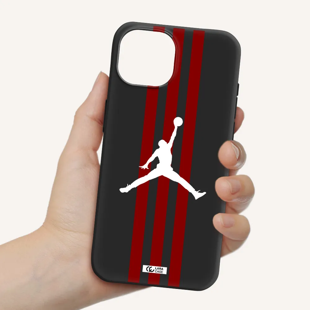 Jordan Icon Apple iPhone 15 Silicone black Case