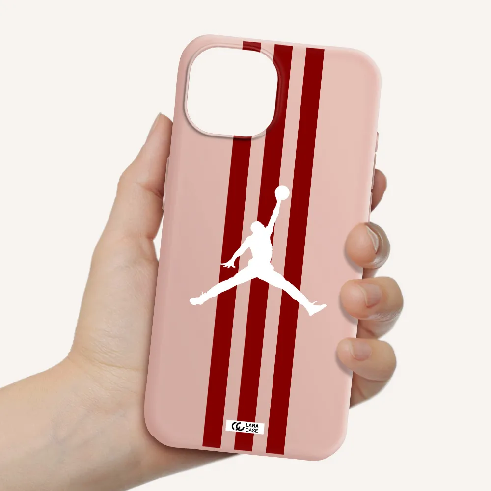 Jordan Icon Apple Iphone 15 Silicone Pastel Pink Case