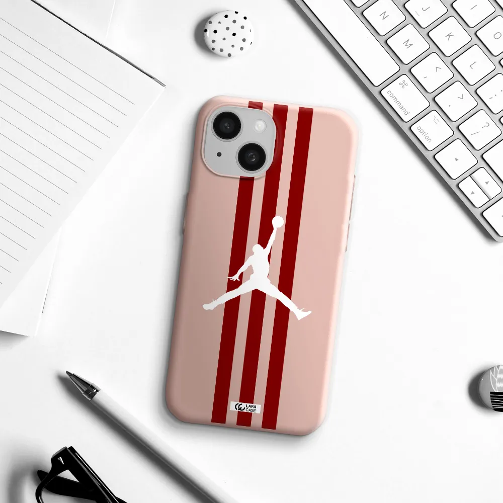 Jordan Icon Apple Iphone 15 Silicone Pastel Pink Case