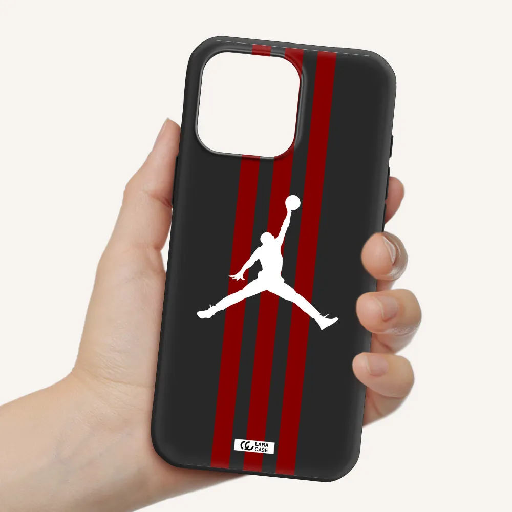 Jordan Icon Apple Iphone 16 Pro Max Silicone Black Case