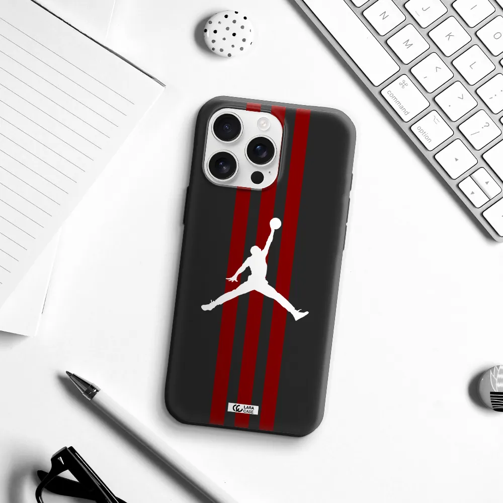 Jordan Icon Apple Iphone 16 Pro Max Silicone Black Case