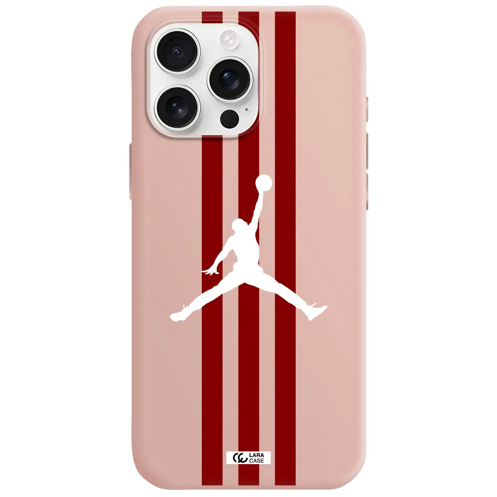 Jordan Icon Apple Iphone 16 Pro Max Silicone Pastel Pink Case