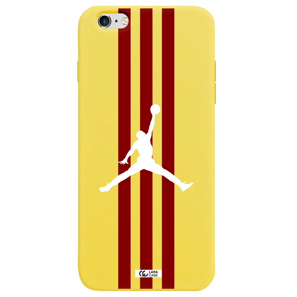Jordan Icon Apple iPhone 6 plus Silicone canary yellow Case