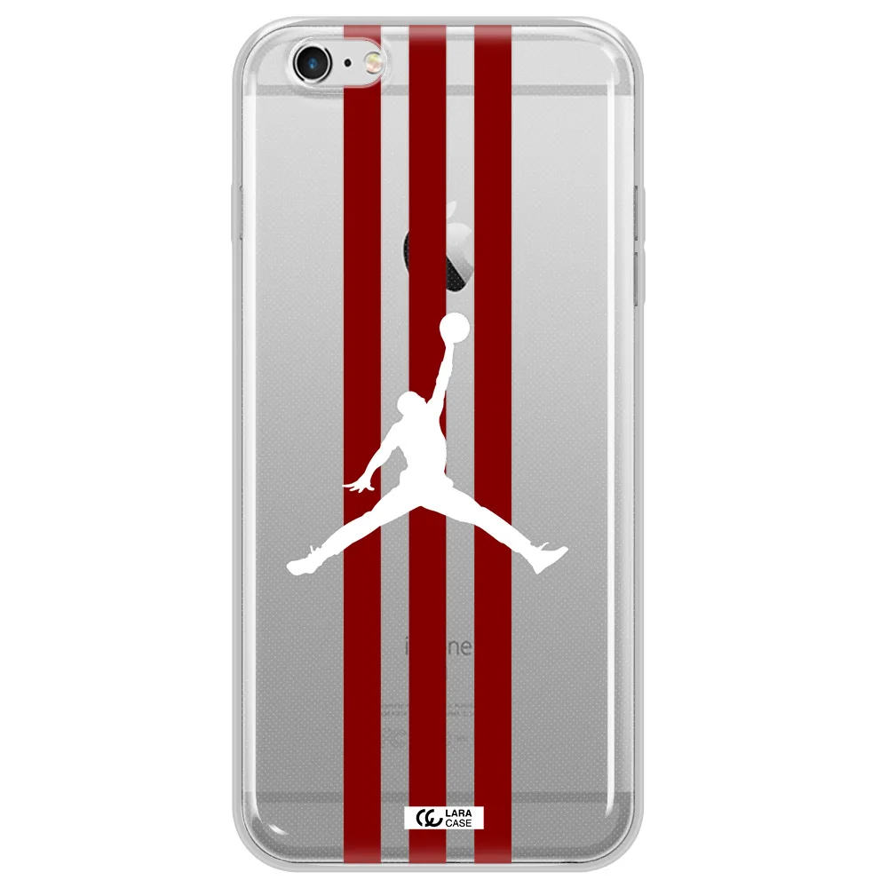 Jordan Icon Apple iPhone 6 s plus Clear TPU Case