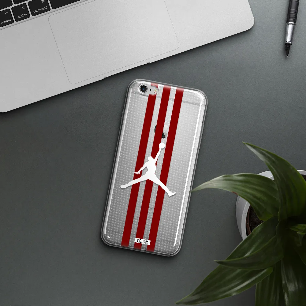 Jordan Icon Apple iPhone 6 s plus Clear TPU Case