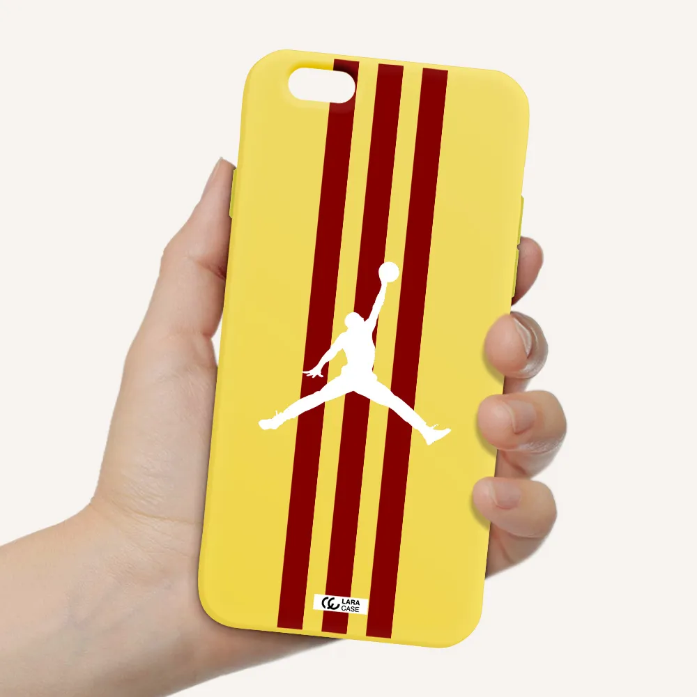 Jordan Icon Apple iPhone 6 Silicone canary yellow Case