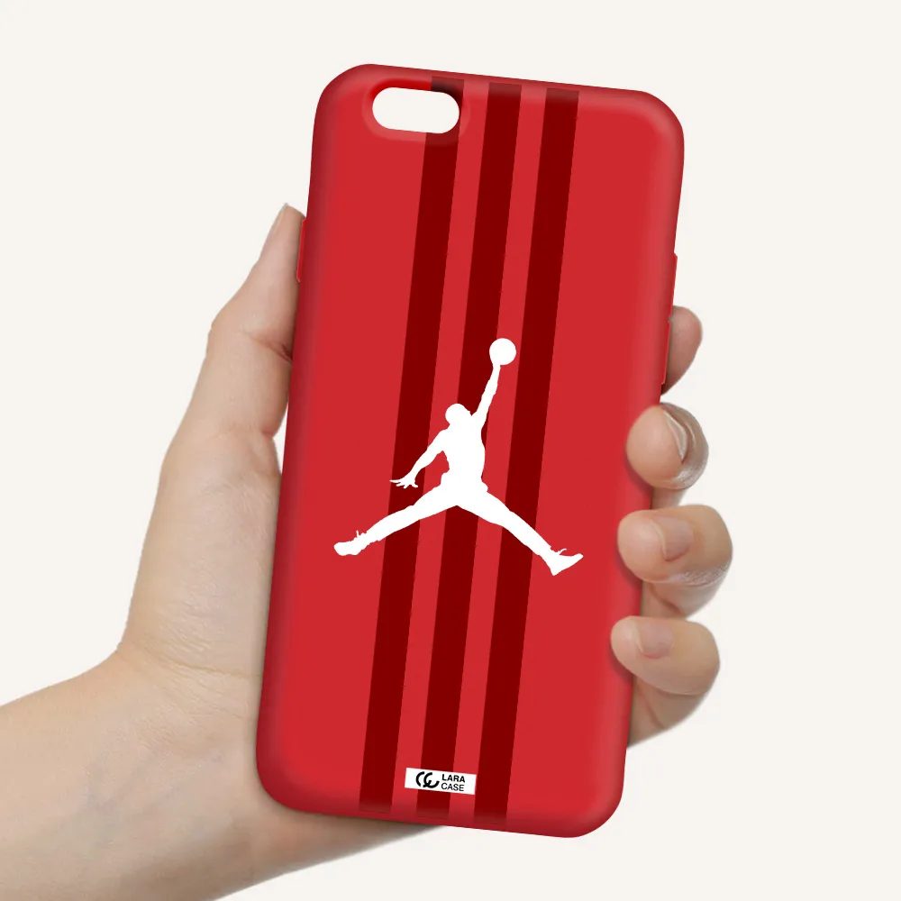 Jordan Icon Apple iPhone 6 Silicone Imperial Red Case