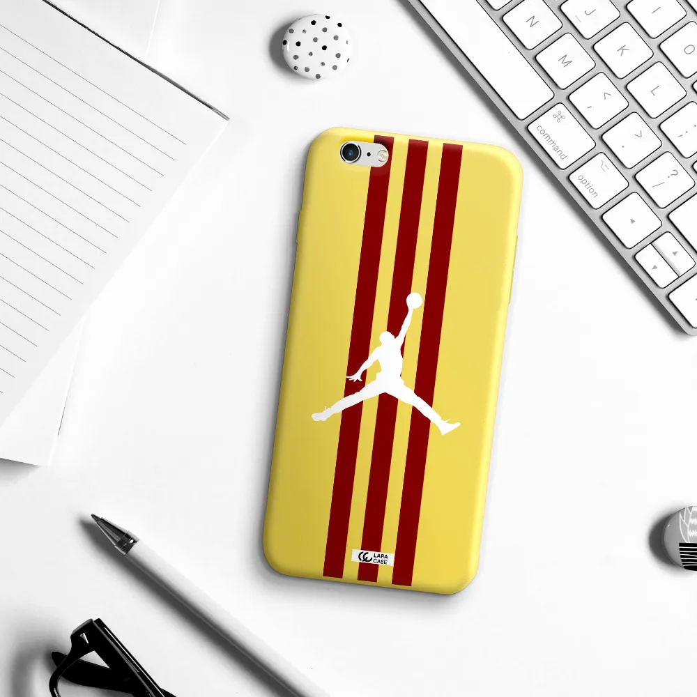 Jordan Icon Apple iPhone 6S Silicone canary yellow Case