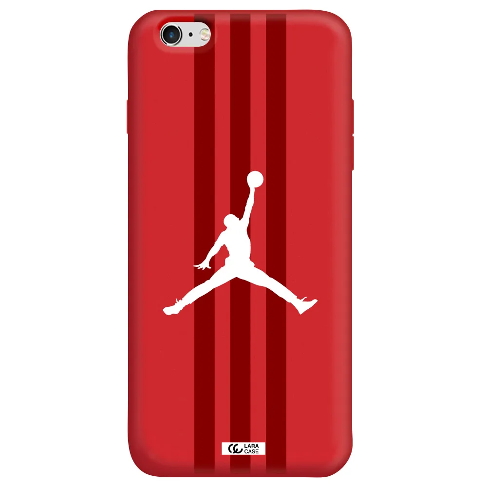 Jordan Icon Apple iPhone 6S Silicone Imperial Red Case