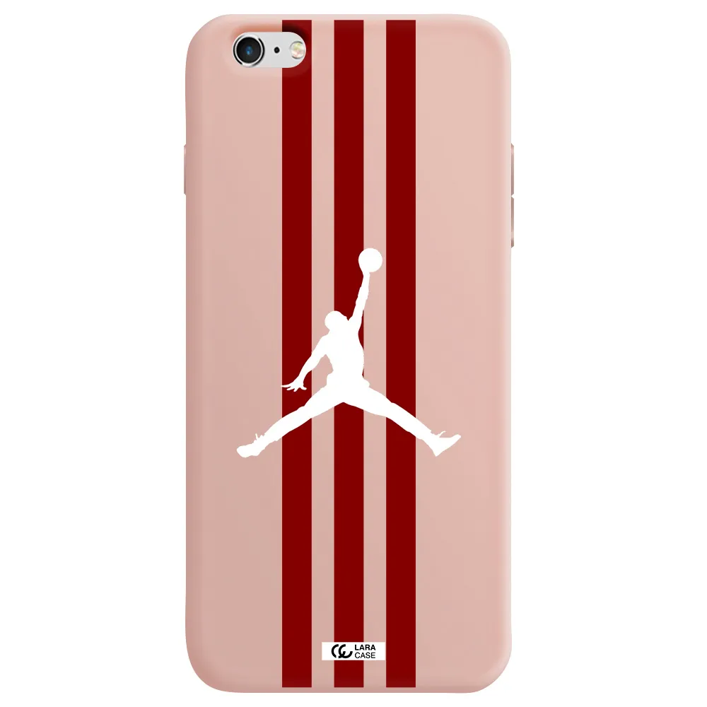 Jordan Icon Apple iPhone 6S Silicone pastel pink Case