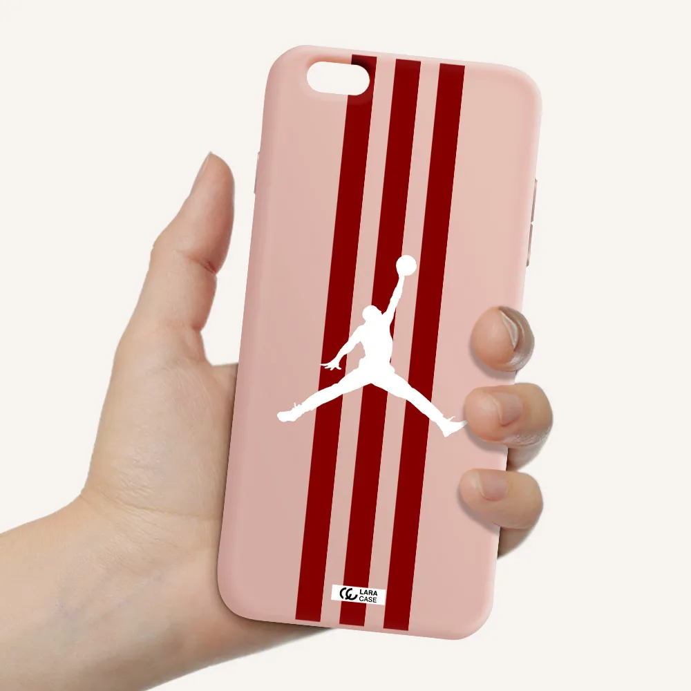Jordan Icon Apple iPhone 6S Silicone pastel pink Case