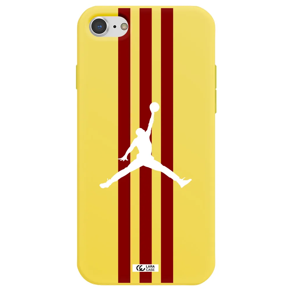 Jordan Icon Apple iPhone 7 Silicone canary yellow Case