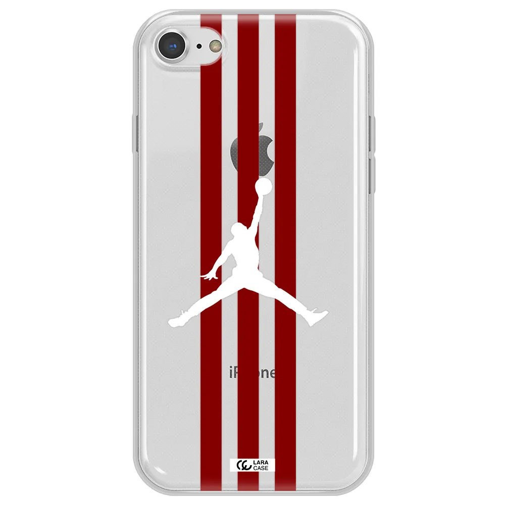 Jordan Icon Apple iPhone 8 Clear TPU Case