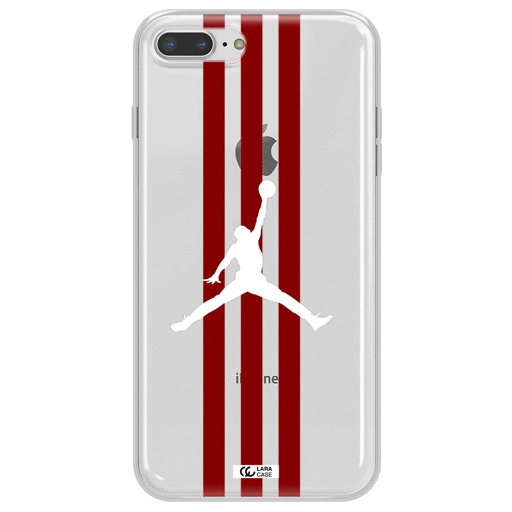 Jordan Icon Apple iPhone 8 plus Clear TPU Case
