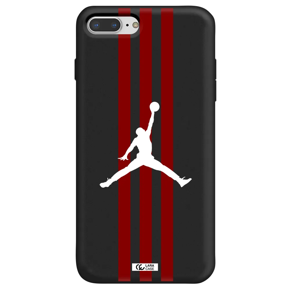 Jordan Icon Apple iPhone 8 plus Silicone black Case