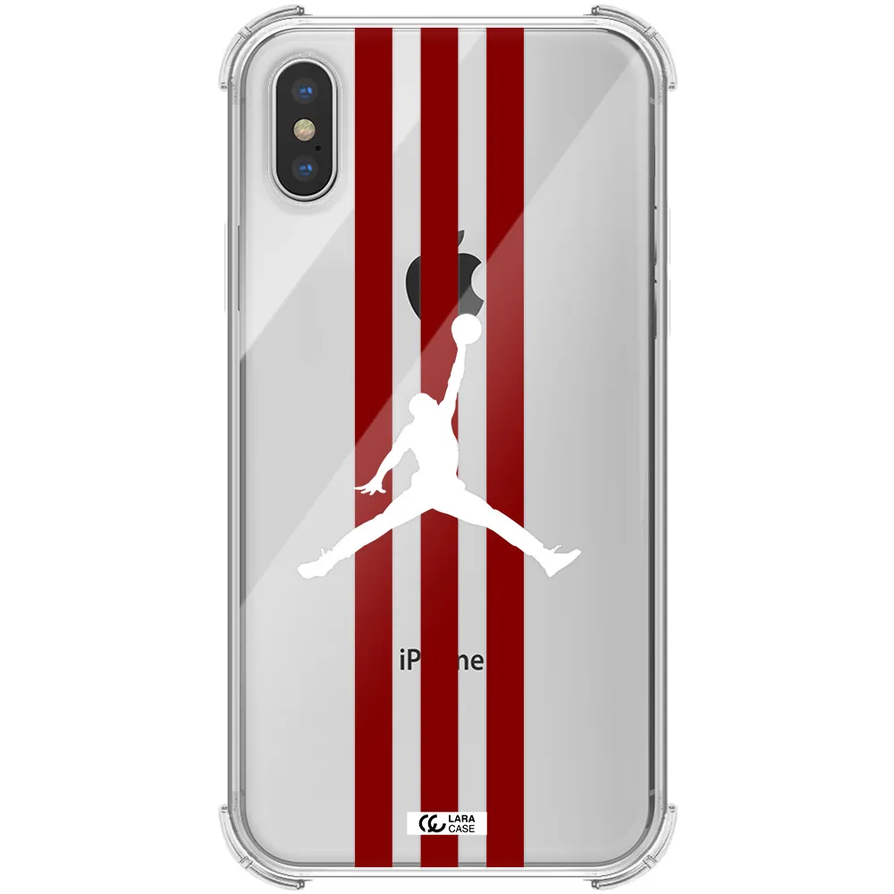 Jordan Icon Apple iPhone XS Clear PC Case