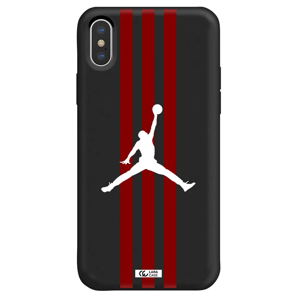 Jordan Icon Apple iPhone XS Silicone black Case