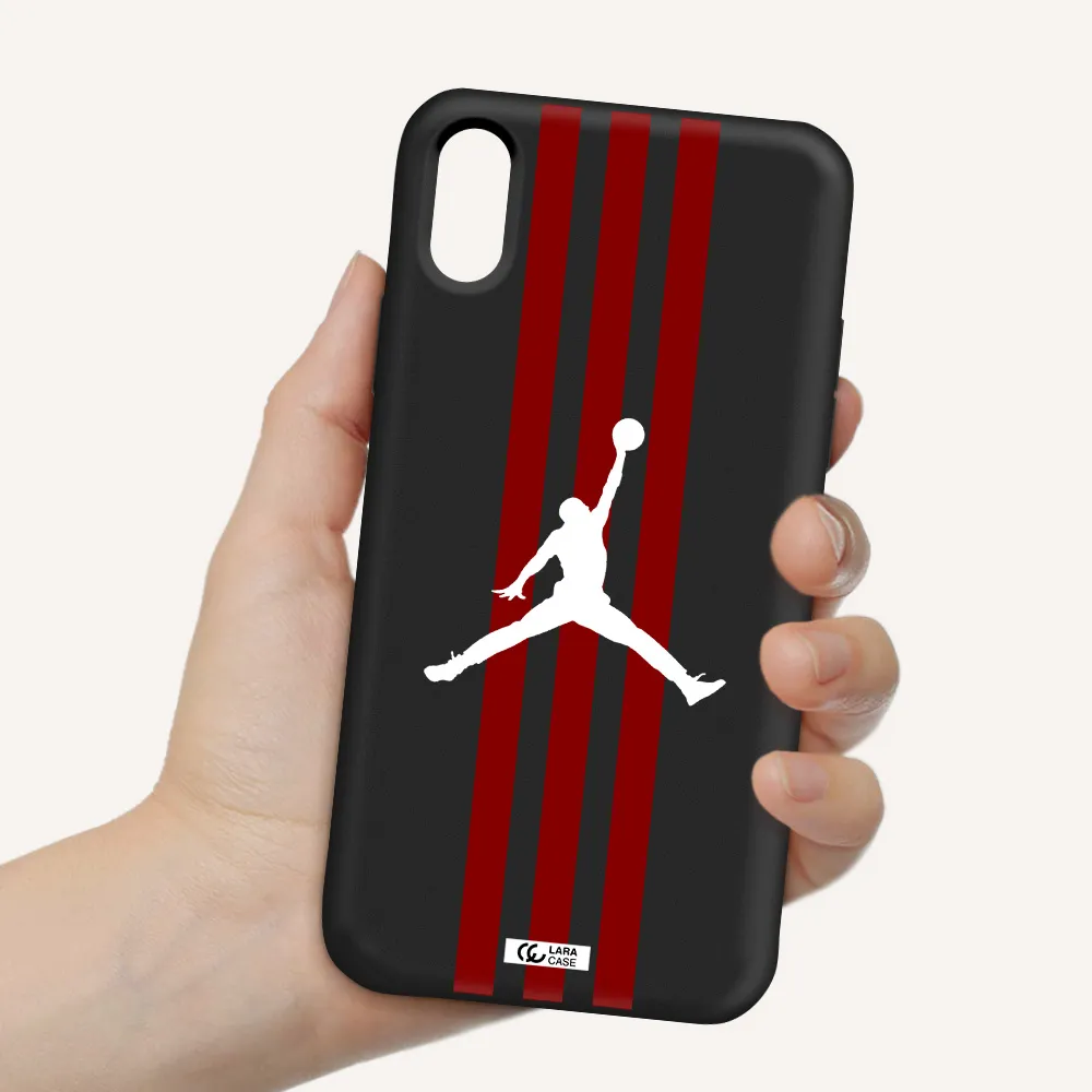 Jordan Icon Apple iPhone XS Silicone black Case