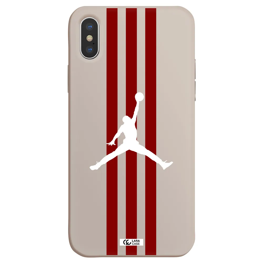 Jordan Icon Apple iPhone XS Silicone Stone Case