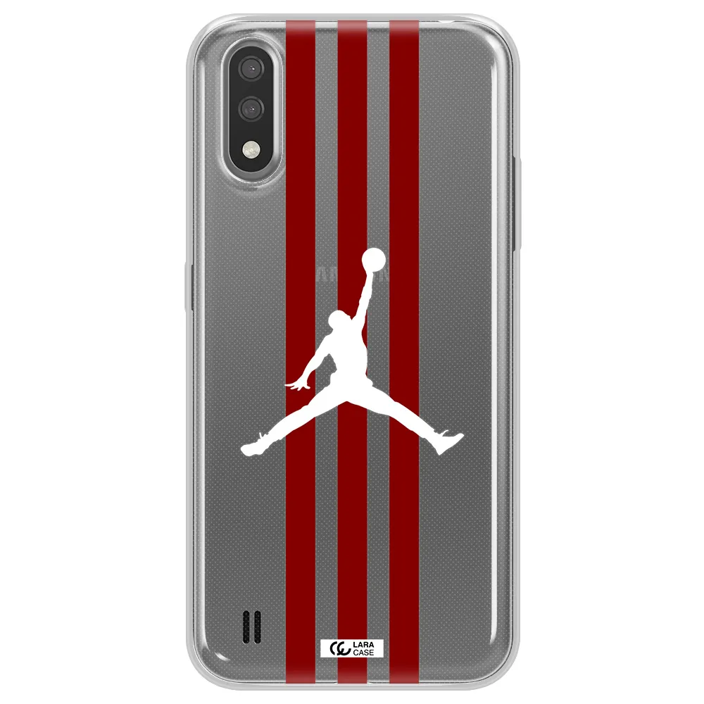 Jordan Icon Samsung A01 Clear TPU Case