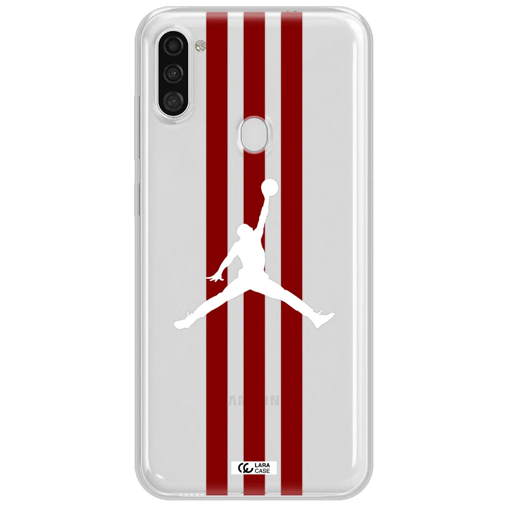 Jordan Icon Samsung A11 Clear TPU Case