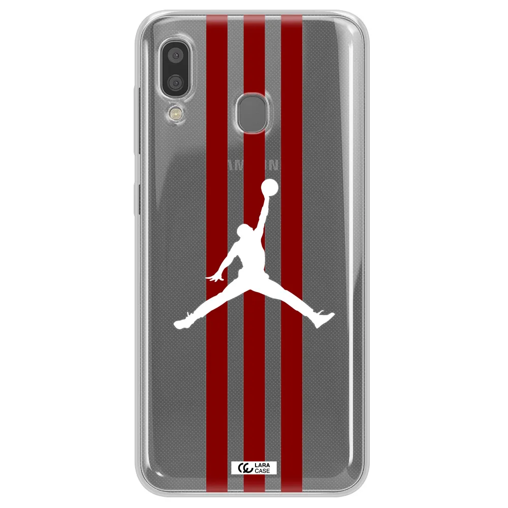 Jordan Icon Samsung A20 Clear TPU Case