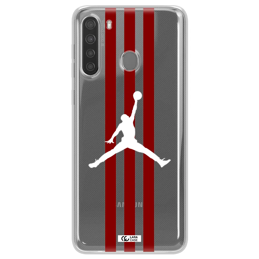 Jordan Icon Samsung A21 Clear TPU Case