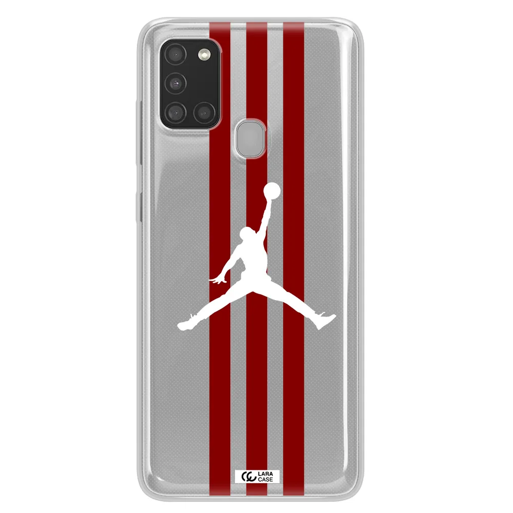 Jordan Icon Samsung A21S Clear TPU Case