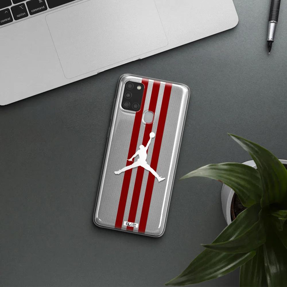 Jordan Icon Samsung A21S Clear TPU Case