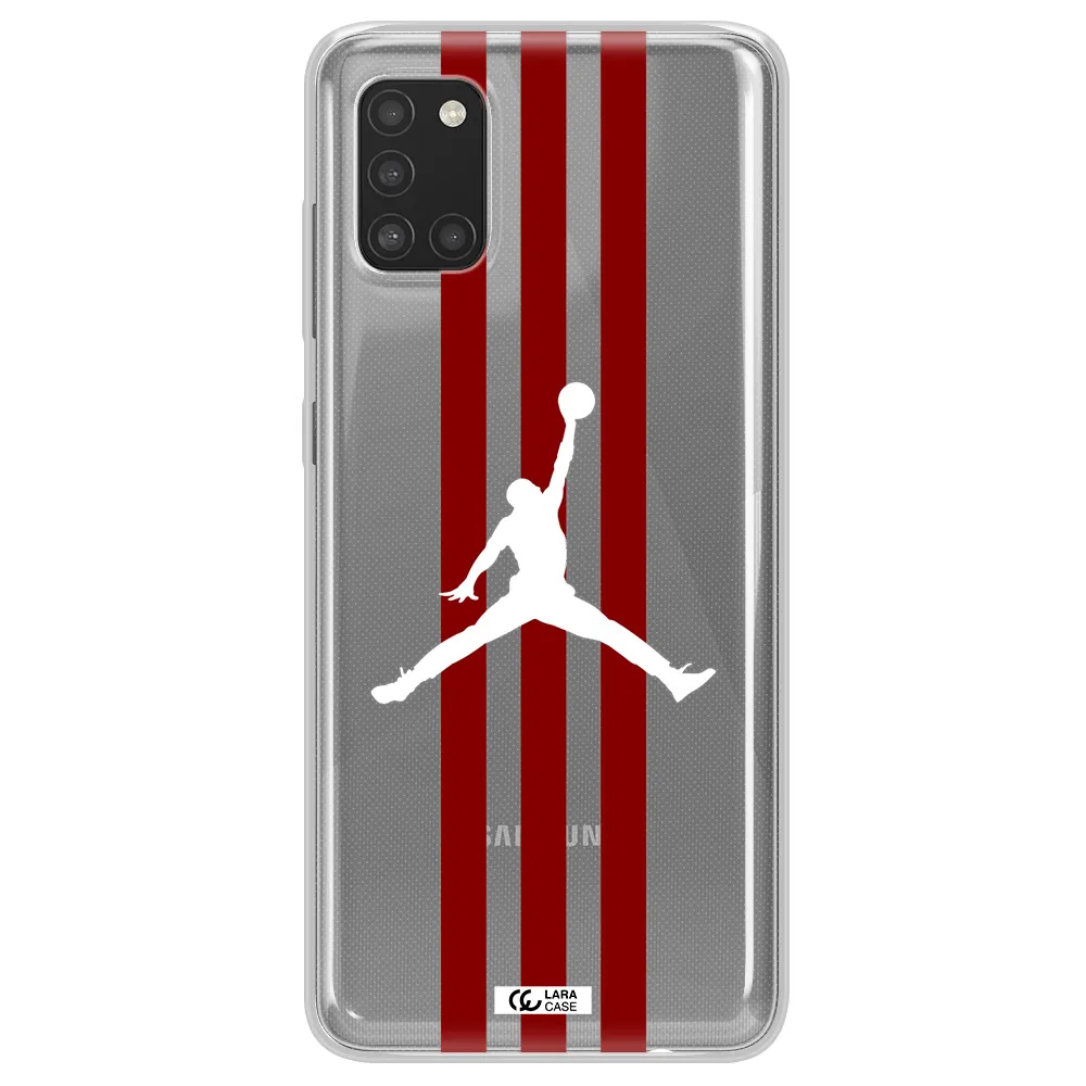 Jordan Icon Samsung A31 Clear TPU Case