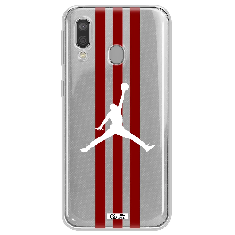 Jordan Icon Samsung A40 Clear TPU Case