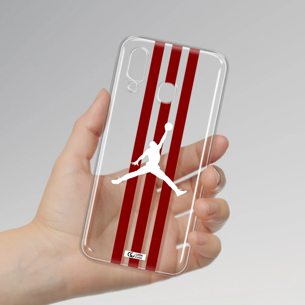 Jordan Icon Samsung A40 Clear TPU Case
