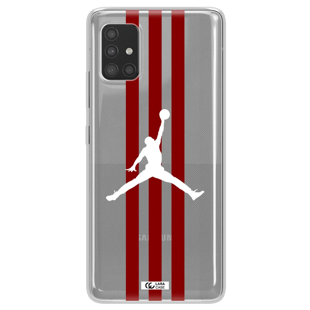 Jordan Icon Samsung A51 Clear TPU Case