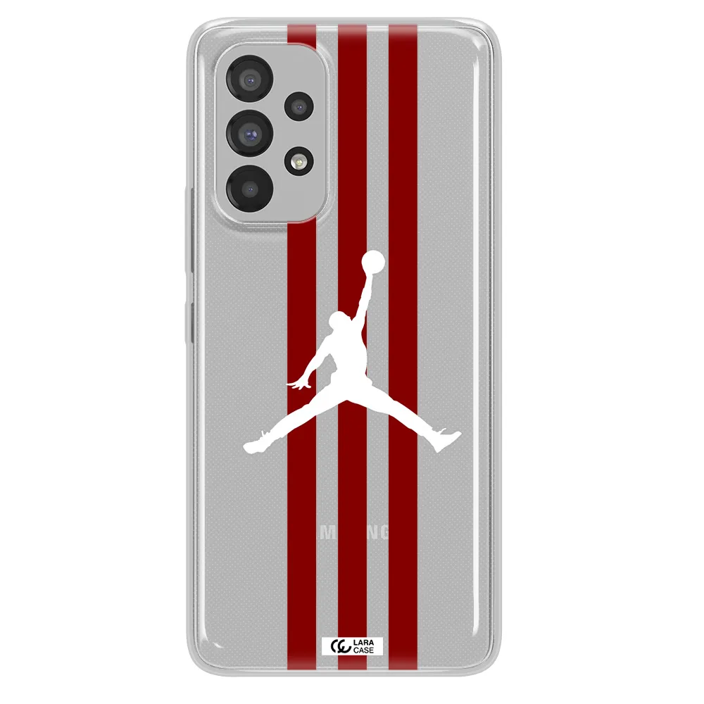 Jordan Icon Samsung A53 Clear TPU Case