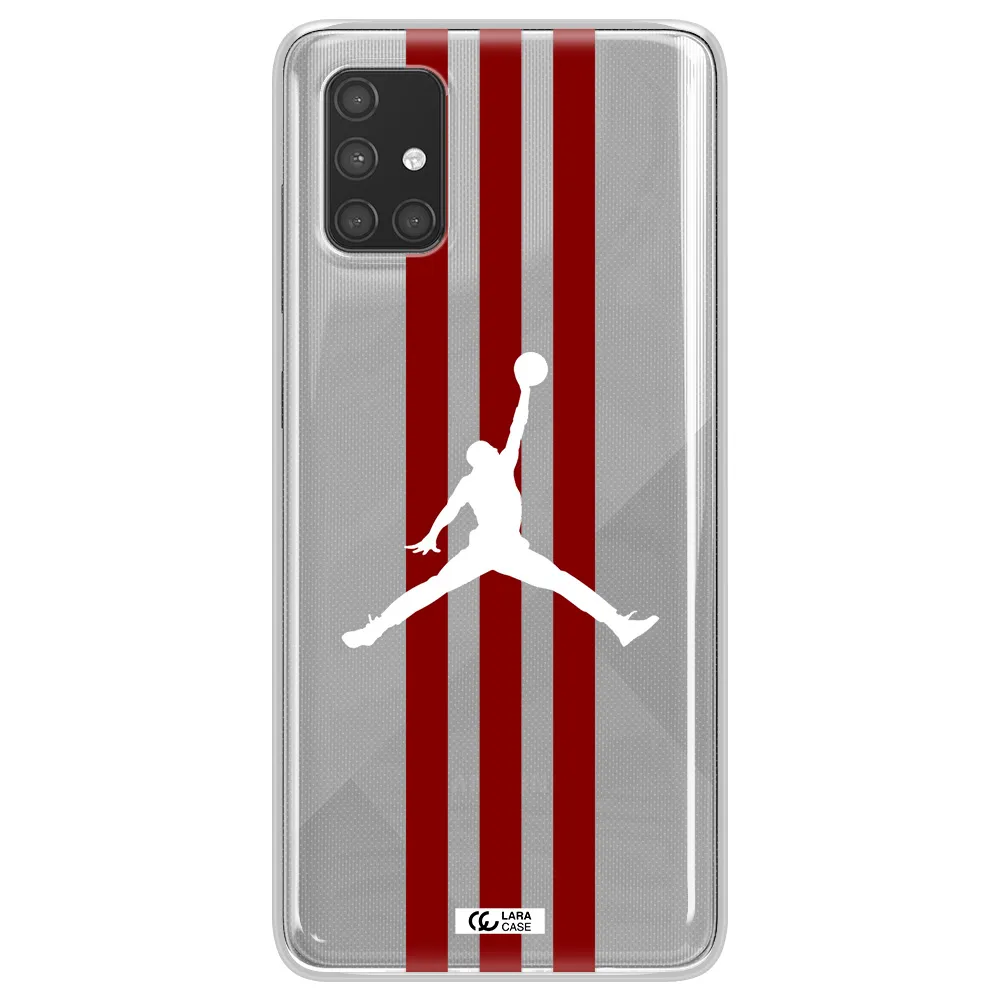 Jordan Icon Samsung A71 Clear TPU Case