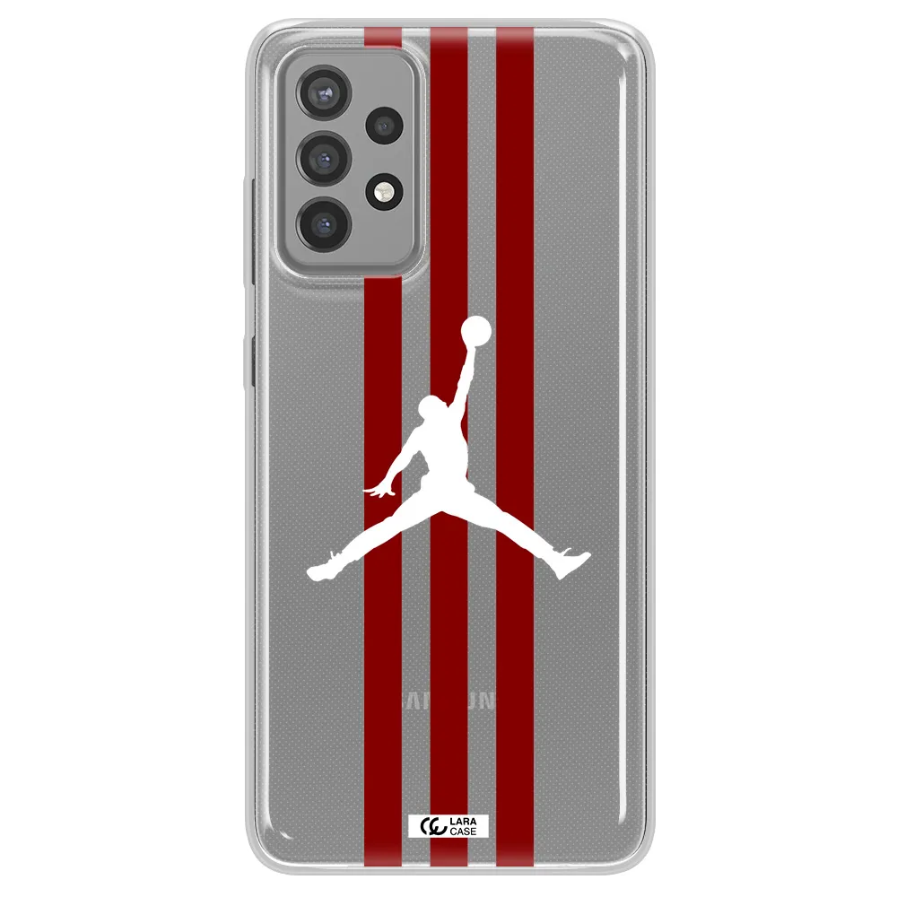 Jordan Icon Samsung A72 Clear TPU Case