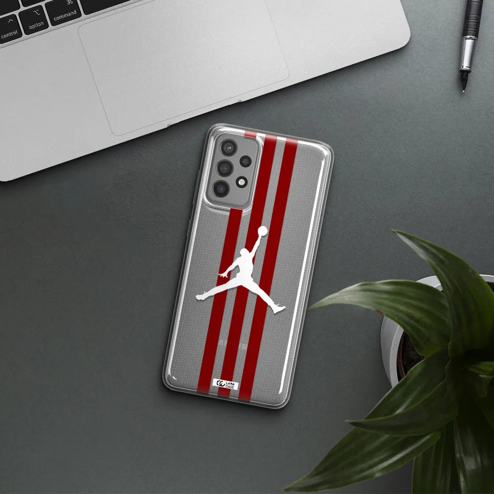 Jordan Icon Samsung A72 Clear TPU Case
