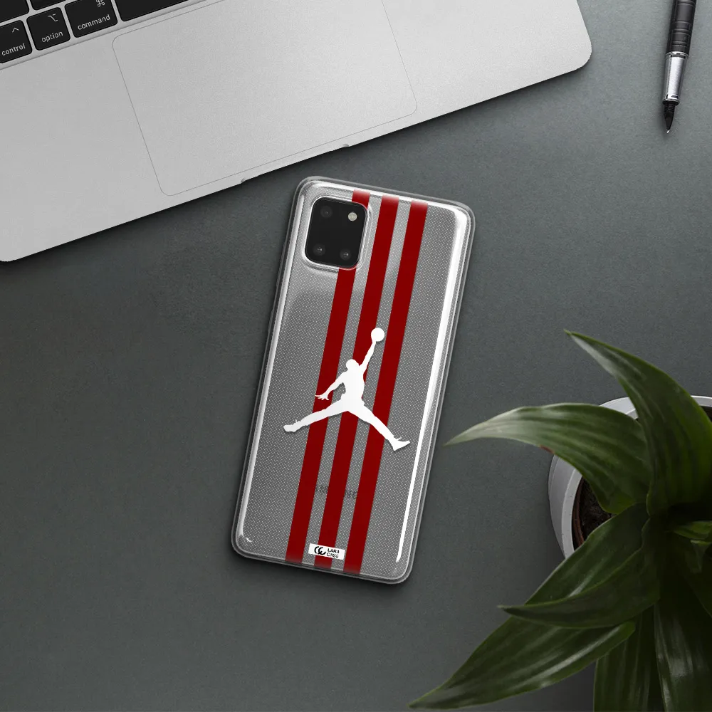 Jordan Icon Samsung A81 Clear TPU Case
