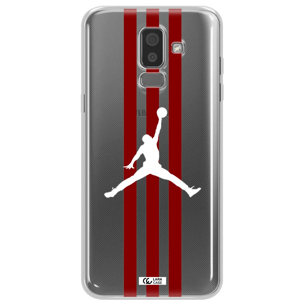 Jordan Icon Samsung J8 Clear TPU Case