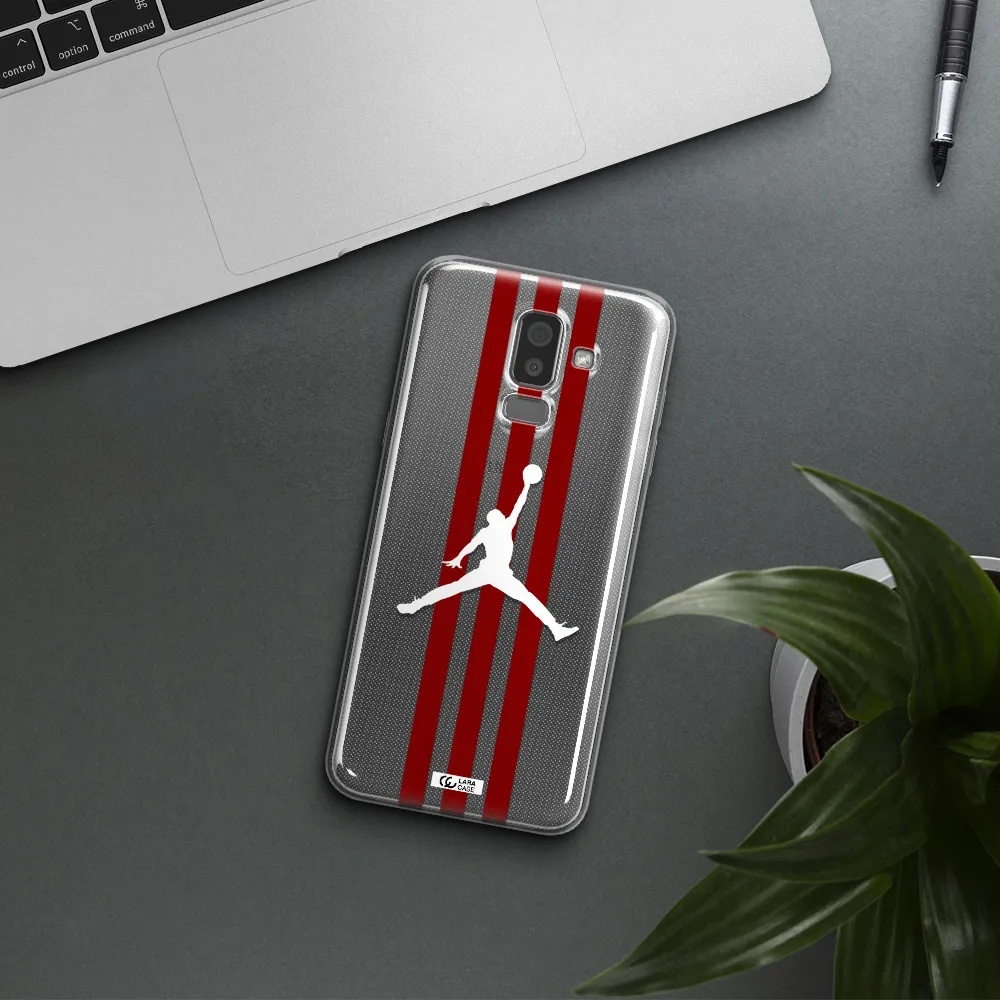 Jordan Icon Samsung J8 Clear TPU Case
