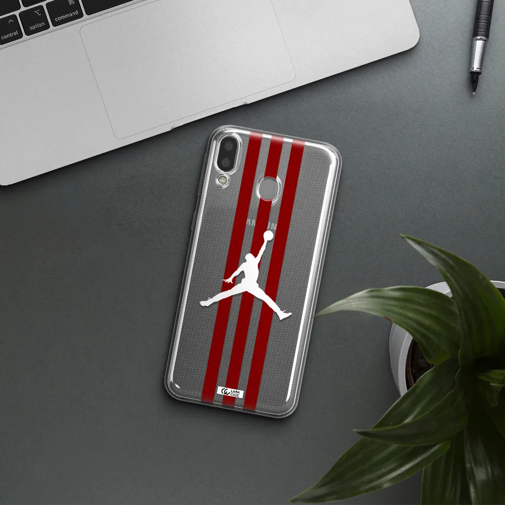 Jordan Icon Samsung M20 Clear TPU Case