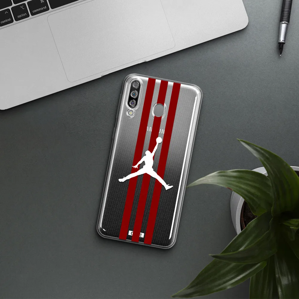 Jordan Icon Samsung M30 Clear TPU Case