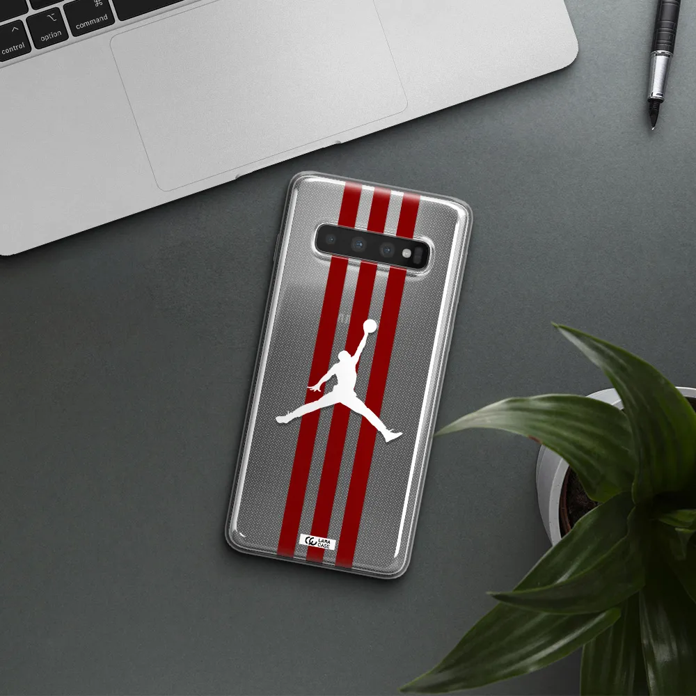 Jordan Icon Samsung S10 Plus Clear TPU Case