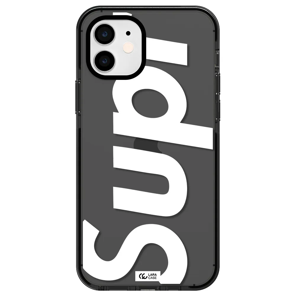 Big Supreme Apple iPhone 11 impact Smoke Black Case
