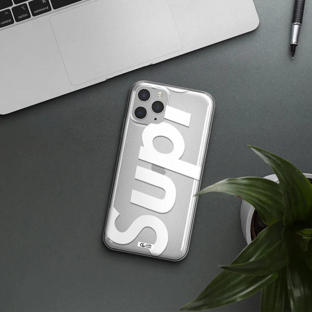 Big Supreme Apple iPhone 11 pro Clear TPU Case
