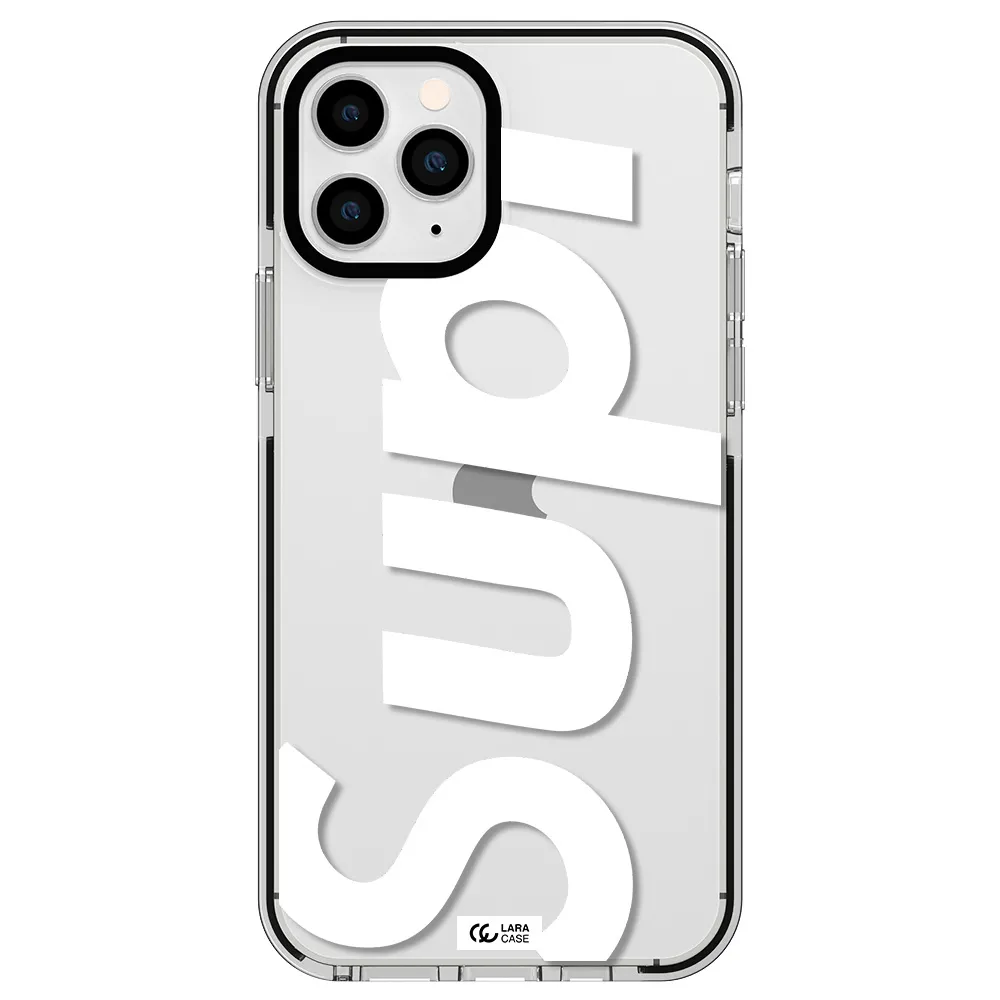 Big Supreme Apple iPhone 11 pro impact black border Case