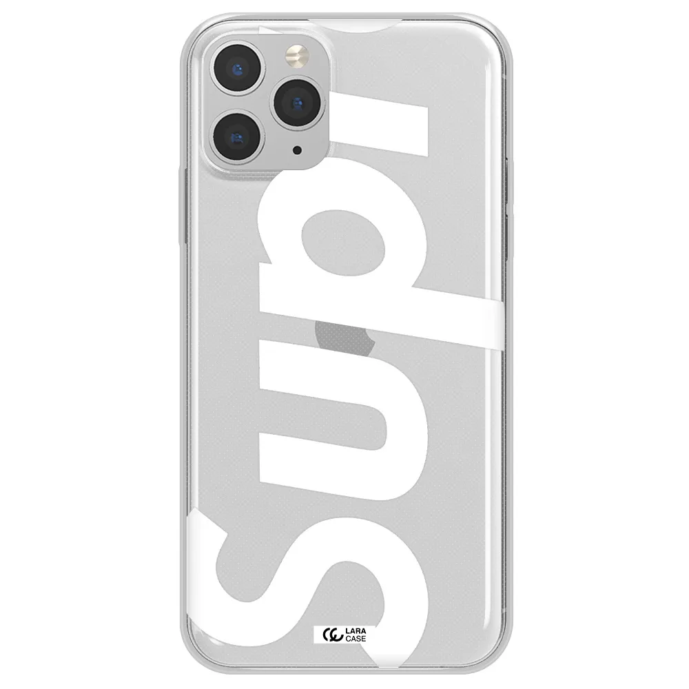 Big Supreme Apple iPhone 11 pro max Clear TPU Case